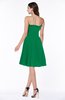 Modern A-line Strapless Half Backless Chiffon Ribbon Plus Size Bridesmaid Dresses