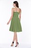 Modern A-line Strapless Half Backless Chiffon Ribbon Plus Size Bridesmaid Dresses