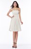 Modern A-line Strapless Half Backless Chiffon Ribbon Plus Size Bridesmaid Dresses