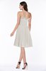 Modern A-line Strapless Half Backless Chiffon Ribbon Plus Size Bridesmaid Dresses