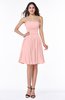 Modern A-line Strapless Half Backless Chiffon Ribbon Plus Size Bridesmaid Dresses