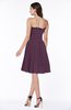 Modern A-line Strapless Half Backless Chiffon Ribbon Plus Size Bridesmaid Dresses