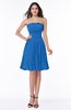 Modern A-line Strapless Half Backless Chiffon Ribbon Plus Size Bridesmaid Dresses