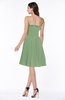 Modern A-line Strapless Half Backless Chiffon Ribbon Plus Size Bridesmaid Dresses