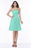 Modern A-line Strapless Half Backless Chiffon Ribbon Plus Size Bridesmaid Dresses