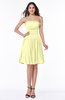 Modern A-line Strapless Half Backless Chiffon Ribbon Plus Size Bridesmaid Dresses