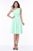 Simple A-line One Shoulder Chiffon Knee Length Plus Size Bridesmaid Dresses