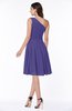 Simple A-line One Shoulder Chiffon Knee Length Plus Size Bridesmaid Dresses