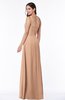 Simple A-line Asymmetric Neckline Sleeveless Zip up Floor Length Plus Size Bridesmaid Dresses