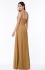 Simple A-line Asymmetric Neckline Sleeveless Zip up Floor Length Plus Size Bridesmaid Dresses