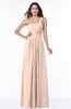 Simple A-line Asymmetric Neckline Sleeveless Zip up Floor Length Plus Size Bridesmaid Dresses