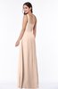 Simple A-line Asymmetric Neckline Sleeveless Zip up Floor Length Plus Size Bridesmaid Dresses