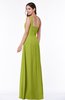 Simple A-line Asymmetric Neckline Sleeveless Zip up Floor Length Plus Size Bridesmaid Dresses