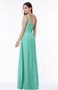 Simple A-line Asymmetric Neckline Sleeveless Zip up Floor Length Plus Size Bridesmaid Dresses