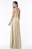 Simple A-line Asymmetric Neckline Sleeveless Zip up Floor Length Plus Size Bridesmaid Dresses