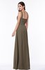 Simple A-line Asymmetric Neckline Sleeveless Zip up Floor Length Plus Size Bridesmaid Dresses