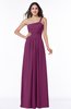 Simple A-line Asymmetric Neckline Sleeveless Zip up Floor Length Plus Size Bridesmaid Dresses