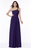 Simple A-line Asymmetric Neckline Sleeveless Zip up Floor Length Plus Size Bridesmaid Dresses