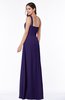 Simple A-line Asymmetric Neckline Sleeveless Zip up Floor Length Plus Size Bridesmaid Dresses