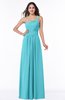 Simple A-line Asymmetric Neckline Sleeveless Zip up Floor Length Plus Size Bridesmaid Dresses