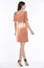 Elegant Sheath Asymmetric Neckline Half Backless Satin Plus Size Bridesmaid Dresses