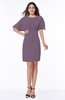Modest Sheath Zip up Chiffon Short Plus Size Bridesmaid Dresses