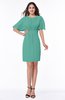 Modest Sheath Zip up Chiffon Short Plus Size Bridesmaid Dresses