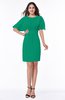 Modest Sheath Zip up Chiffon Short Plus Size Bridesmaid Dresses