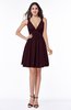 Sexy A-line Sleeveless Short Pleated Plus Size Bridesmaid Dresses