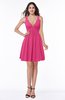 Sexy A-line Sleeveless Short Pleated Plus Size Bridesmaid Dresses