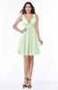 Sexy A-line Sleeveless Short Pleated Plus Size Bridesmaid Dresses