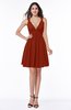 Sexy A-line Sleeveless Short Pleated Plus Size Bridesmaid Dresses