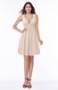 Sexy A-line Sleeveless Short Pleated Plus Size Bridesmaid Dresses