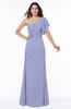Modern A-line Asymmetric Neckline Short Sleeve Floor Length Plus Size Bridesmaid Dresses