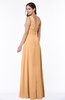 Classic A-line Zip up Chiffon Ribbon Plus Size Bridesmaid Dresses