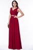 Classic A-line Zip up Chiffon Ribbon Plus Size Bridesmaid Dresses