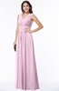 Classic A-line Zip up Chiffon Ribbon Plus Size Bridesmaid Dresses