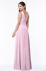 Classic A-line Zip up Chiffon Ribbon Plus Size Bridesmaid Dresses