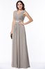 Classic A-line Zip up Chiffon Ribbon Plus Size Bridesmaid Dresses