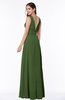 Classic A-line Zip up Chiffon Ribbon Plus Size Bridesmaid Dresses