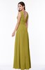 Classic A-line Zip up Chiffon Ribbon Plus Size Bridesmaid Dresses