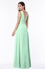 Classic A-line Zip up Chiffon Ribbon Plus Size Bridesmaid Dresses