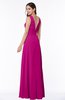 Classic A-line Zip up Chiffon Ribbon Plus Size Bridesmaid Dresses