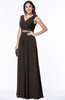 Classic A-line Zip up Chiffon Ribbon Plus Size Bridesmaid Dresses