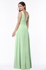 Classic A-line Zip up Chiffon Ribbon Plus Size Bridesmaid Dresses