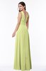 Classic A-line Zip up Chiffon Ribbon Plus Size Bridesmaid Dresses