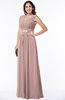 Classic A-line Zip up Chiffon Ribbon Plus Size Bridesmaid Dresses