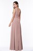 Classic A-line Zip up Chiffon Ribbon Plus Size Bridesmaid Dresses