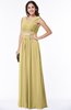 Classic A-line Zip up Chiffon Ribbon Plus Size Bridesmaid Dresses
