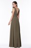 Classic A-line Zip up Chiffon Ribbon Plus Size Bridesmaid Dresses